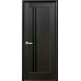 Дверное полотно Ностра Делла ПВХ DeLuxe с черным стеклом