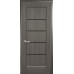  Дверное полотно Ностра Мира ПВХ DeLuxe с черным стеклом